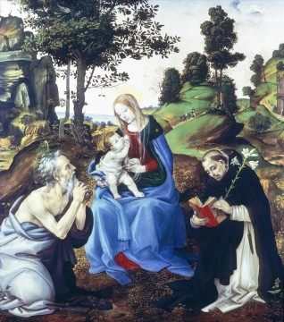 Filippino Lippi Painting - Holy Family Christian Filippino Lippi